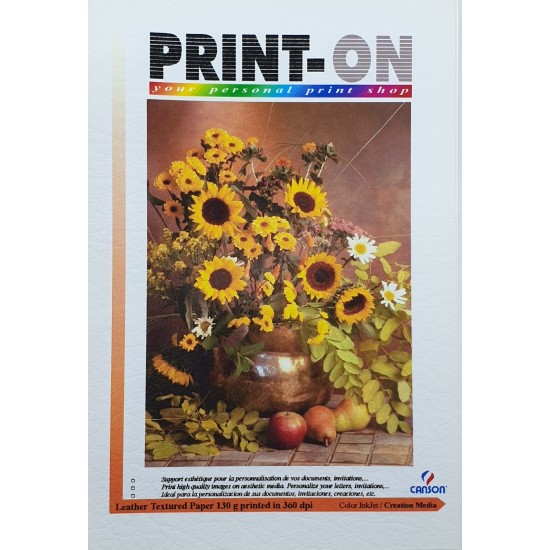 CANSON leather textured printer paper 130g 20 sheets